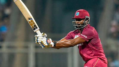 West Indies captain Kieron Pollard top-scored with 68 at the Wankhede Stadium in Mumbai on Wednesday. AFP