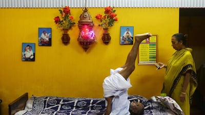 From the holy city of Varanasi, Mr Sivananda grew up in extreme poverty and chose to become a monk, saying he owed his age to “yoga, discipline, and celibacy”.