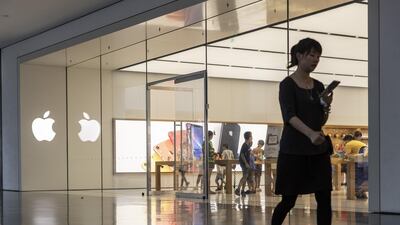 A slowing Chinese economy has hit Apple's bottom line. Bloomberg