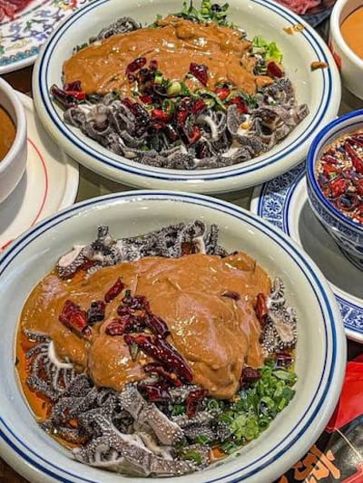 Baodu is a Niujie speciality of beef or sheep tripe plunged into boiling water and served crisp and tender with dipping sauces. Chinese Lets Eat / Instagram