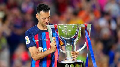 Sergio Busquets will leave Barcelona when his contract expires at the end of the month. EPA