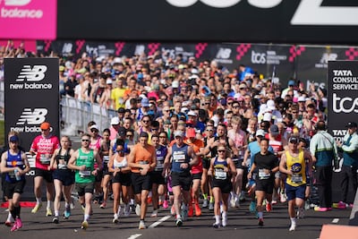 A total of 38 world records were set by runners at this year's London Marathon. PA