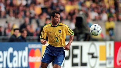 Cafu in action for Brazil in 1998. Getty Images