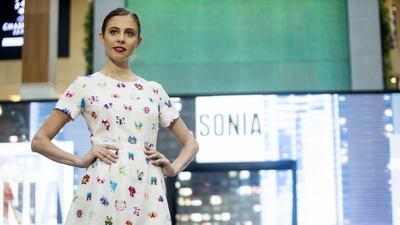 A model walks the runway during the Sonia by Sonia by Sonia Rykiel autumn/winter 2015 collection show during the opening day of Yas Mall fashion week at Yas Mall. Christopher Pike / The National