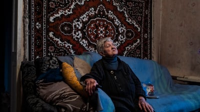 Nadezhda Ivanovna, who lives in Bakhmuts'kye, eastern Ukraine, says of the prospect of a Russian invasion: 'If something happens, we'll just go to the basement again'. Marion Pehee for The National
