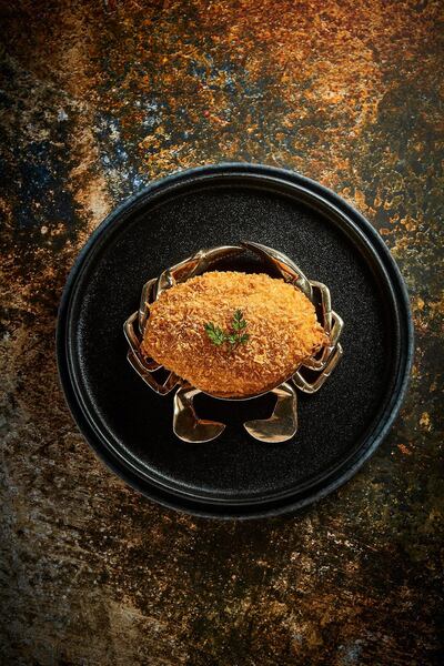 Deep-fried stuffed crab at Shang Palace