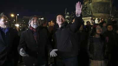 t wasn’t the first time Tetris has been played on a building. But the 100,000-square-foot “screen” — which includes the north and south faces of the structure — could be a record. Joseph Kaczmarek / AP Photo
