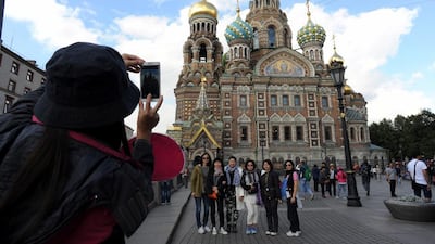 7. Church of the Savior on Spilt Blood in central St Petersburg, Russia. Olga Maltseva / AFP Photo