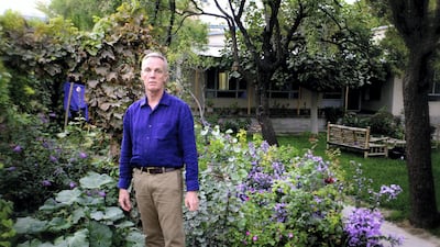 South African architect Jolyon Leslie in his garden in Kabul, where he's lived since 1989: "Most of the Taliban came from rural areas and were complete softies when it came to flowers. I remember waiting for a flight from Kabul when they were in power. They had their own private garden at the airport and were far more interested in polishing the rose leaves than checking I had the right papers to be there and travel around. There is something very special about the climate here. Things just grow." Photo: Lalage Snow