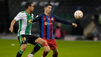 Robert Lewandowski 7 - Rusty at times but put his side ahead after 40 minutes and scored the first penalty of the shoot-out. Big moments from a big player who Barça have missed with his league ban. AP Photo