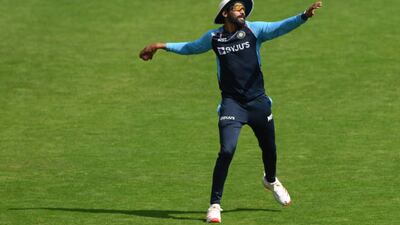 India pacer Mohammed Siraj during a fielding session in Leeds. Getty