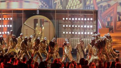 Jennifer Lopez performs. Reuters