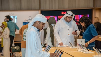 The Al Ain Apple store welcomed hundreds of customers, with some queuing before dawn for the opening