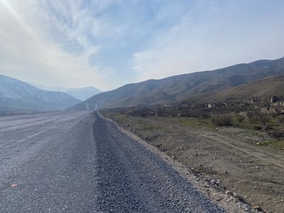 At Aghband, on Armenia's border with Iran, construction work is under way for a border crossing point over the Aras river. Lizzie Porter / The National