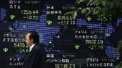 Japan's Nikkei Index fell 1.4 per cent to 8,365.90 yesterday. Reuters
