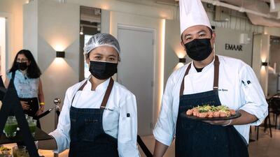 Even though buffets are self-service, the staff also bring appetisers to the table