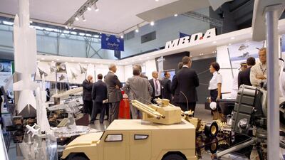 Missile technology on display by MBDA at The Dubai Airshow. Antonie Robertson / The National