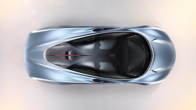 The Speedtail has a sweeping, teardrop-shaped exterior. McLaren