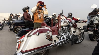 Riders from around the world, including India, Pakistan, the UAE, UK, Russia, Kuwait and even Peru, meet on the second day of Eid