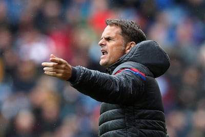 Crystal Palace manager Frank de Boer saw his lose a fourth successive Premier League game on Sunday after going down 1-0 to Burnley. Andrew Yates / Reuters