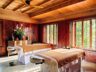 A treatment room in the resort's spa