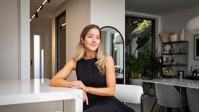 My Own Home Michelle Pursey at her villa in Sidra 1. Antonie Robertson/The National