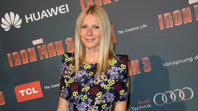 Gwyneth Paltrow, in Erdem, attends the premiere of 'Iron Man 3' at the Grand Rex theatre in Paris, France, on April 14, 2013. EPA