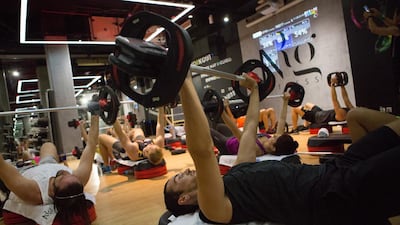 The NRG Fitness centre in Dubai Marina now holds online classes. Courtesy NRG Fitness