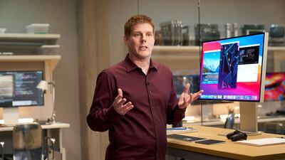 Apple's Andreas Wendker speaks during the keynote address at the 2020 Apple Worldwide Developers Conference (WWDC) at Apple Park in Cupertino, California, U.S. REUTERS