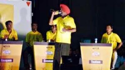 Judges listen to a contestant at last year's Pop Idol auditions.