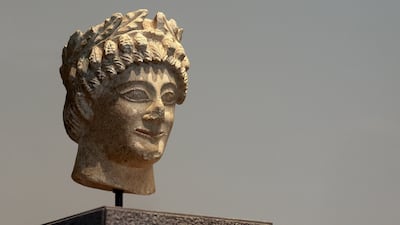 Head of an Ephebe, from 5th-century BC Cyprus, is one of the newest acquisitions by Louvre Abu Dhabi. Chris Whiteoak / The National