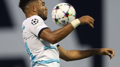 Chelsea defender Reece James controls the ball. AFP