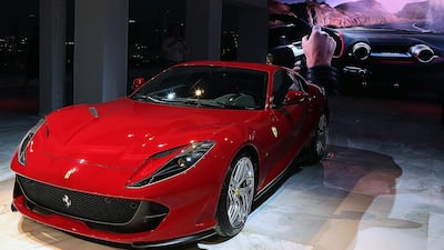 The Ferrari 812 Superfast has pre-orders stretching into 2018. Satish Kumar / The National