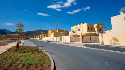 All the homes at Mohamed bin Zayed City in Fujairah have been assigned a Makani number. Hamad Al Kaabi / Ministry of Presidential Affairs
