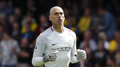 Goalkeeper Willy Caballero was one of three players released by Manchester City on Thursday, May 25, 2017. Stefan Wermuth / Reuters
