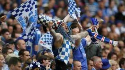 Portsmouth supporters create a unique atmposphere at Fratton Park.