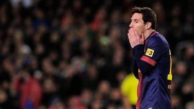 Lionel Messi had very little impact against Real Madrid. Josep Lago / AFP