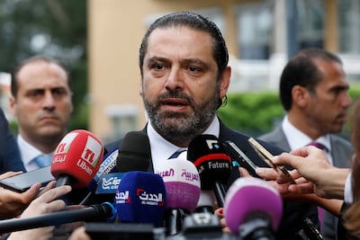 Former Lebanese prime minister Saad Hariri has said Mr Kordahi's words led Beirut towards 'unprecedented isolation from Arab countries'. EPA