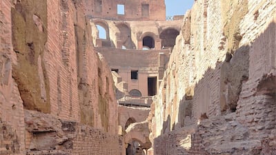 The hypogea is home to the underground passages, cages and rooms where prisoners, animals and gladiators waited, or were kept, before they entered the arena above. Courtesy Tod’s Group