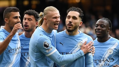 Manchester City can go top of the table if they beat Burnley on Wednesday. EPA