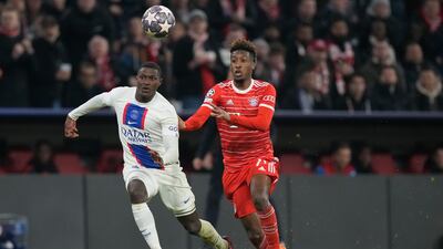 Kingsley Coman 6: Scored only goal of first leg and the Champions League final winner against PSG back in 2020 - but was well contained by Nunez at the Alliaz Arena here. AP