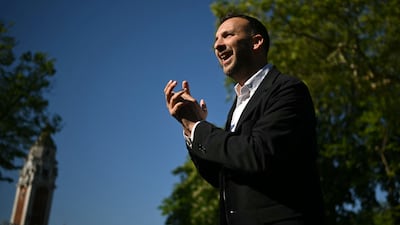 Green Party leader Zack Polanski attends a campaign event in Lambeth, a traditional Labour stronghold. AFP