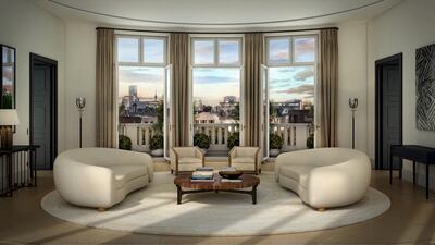 The living room of the penthouse. Courtesy Ralf Schmitz