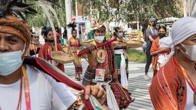 A host of performers from the Timor-Leste pavilion entertained the crowds.