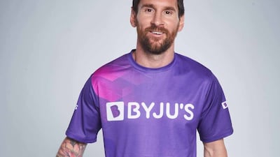 Lionel Messi, global ambassador of BYJU'S Education For All. Photo: Byju