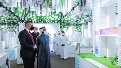 Exhibition spaces in the pavilion have been designed to create immersive experiences looking at the future of energy, cities and nature.