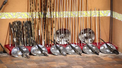 Kalari also involves the use of wooden sticks, and metal daggers and shields. Kalpana Sunder for The National