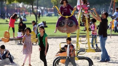 Life is the UAE is good say respondents in a survey, while those is the UK were the most negative. Satish Kumar / The National