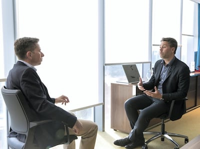 Denmark's tech ambassador Casper Klynge at The National's offices in Abu Dhabi. Victor Besa / The National