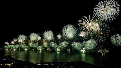 The New Year's Eve 2021 celebrations in Ras Al Khaimah were recognised with two Guinness World Records. Twitter / Marjan RAK